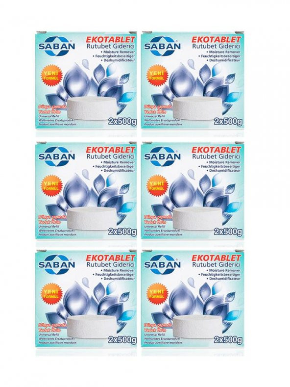 Nem Alıcı Rutubet Ve Küf Önleyici Yedek Tablet Lavanta 2x500 6lı - 2