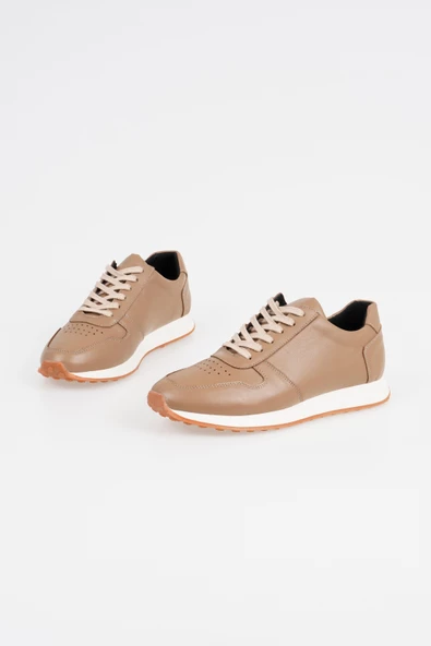 Hakiki Deri Erkek Sneaker Bağcıklı Casual Ayakkabı - Resim 12