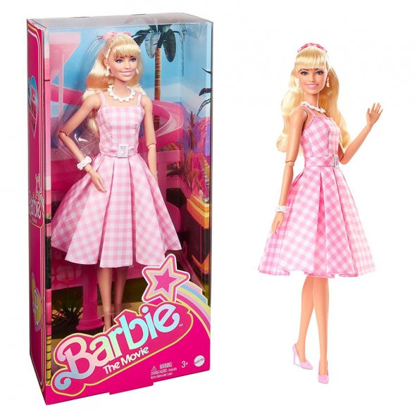 Barbie Movie Barbie Pembe Elbiseli Bebek HPJ96