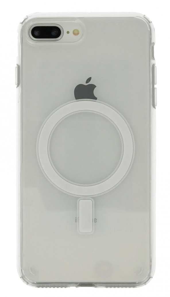 Apple iPhone 7 Plus Kılıf Magsafe Şarj Özellikli Şeffaf Sert PC Kapak