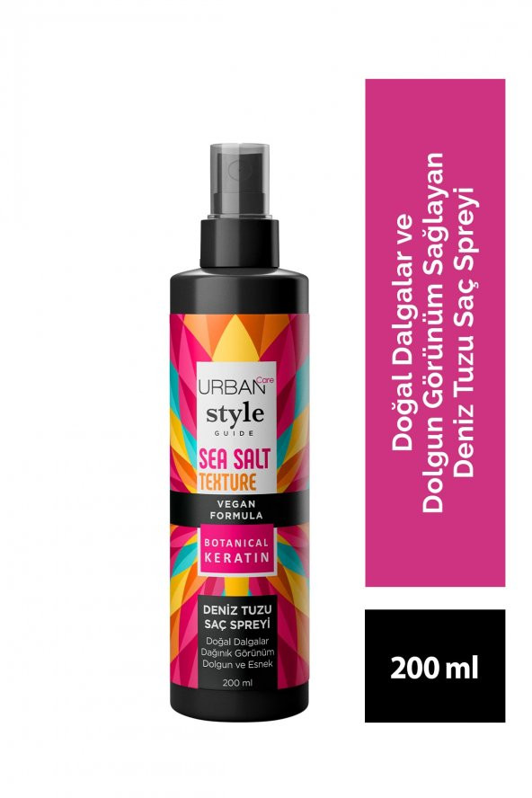 Urban Care Style Guide Deniz Tuzu Etkili saç sprey
