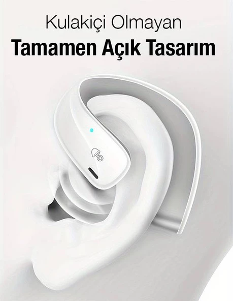 Polham BT5.3V 500Mah Şarjlı Ergonomik Kulak Tasarımlı Bluetooth Kulaklık, Hifi Destekli Mikforonlu Kulaklık - 3