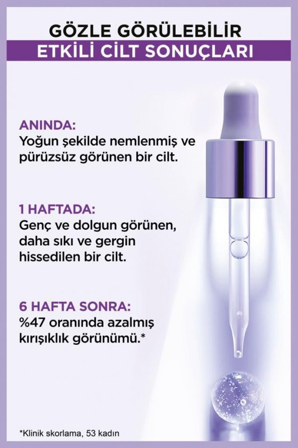 LOreal Paris Revitalift Filler 1.5 Saf Hyaluronik Asit Kırışıklık Karşıtı Serum 30 ml - 4