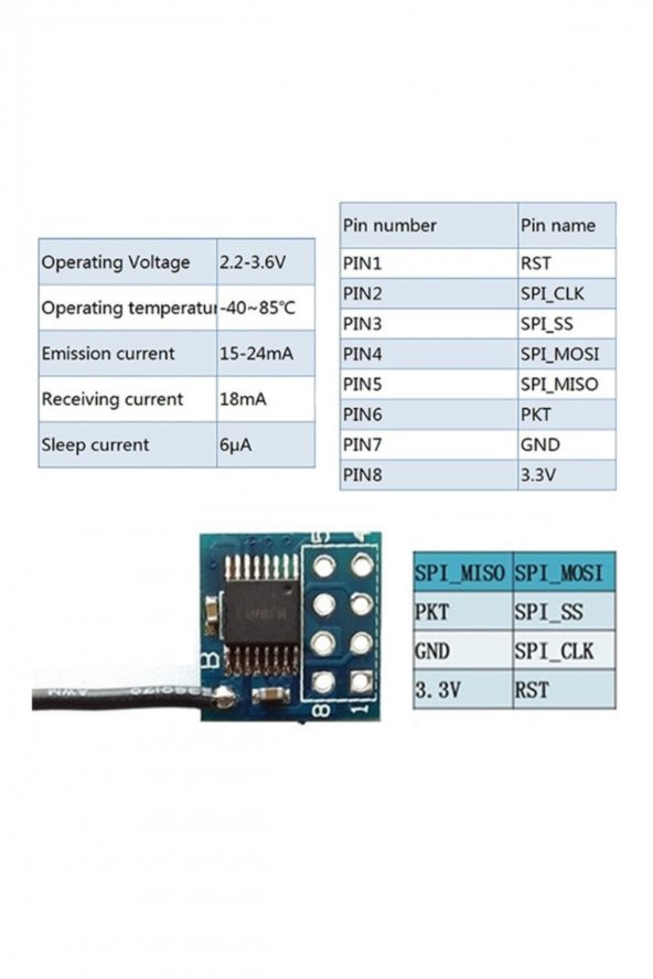 XY-WB RF Transceiver Modül  LT8920 2.4GHz 3.3V 250 Metre Kablosuz Haberleşme Kontrol RC Araba Robot Otomasyon Oyuncak - 2
