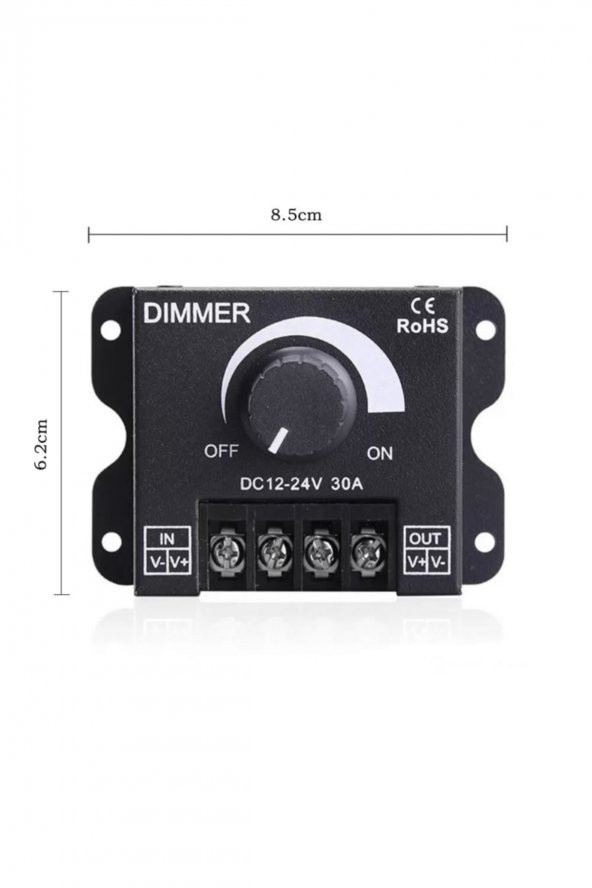 DC 12V 24V 30A Led Sürücü Dimmer  360W 720W Voltaj Ayarlı Ampul - 4