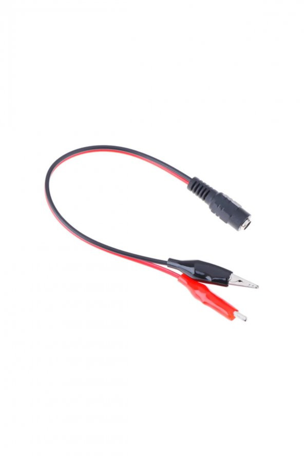 2.1mm Adaptör Krokodil Kablo Standart DC Dişi Güç Kaynağı Timsah - 7