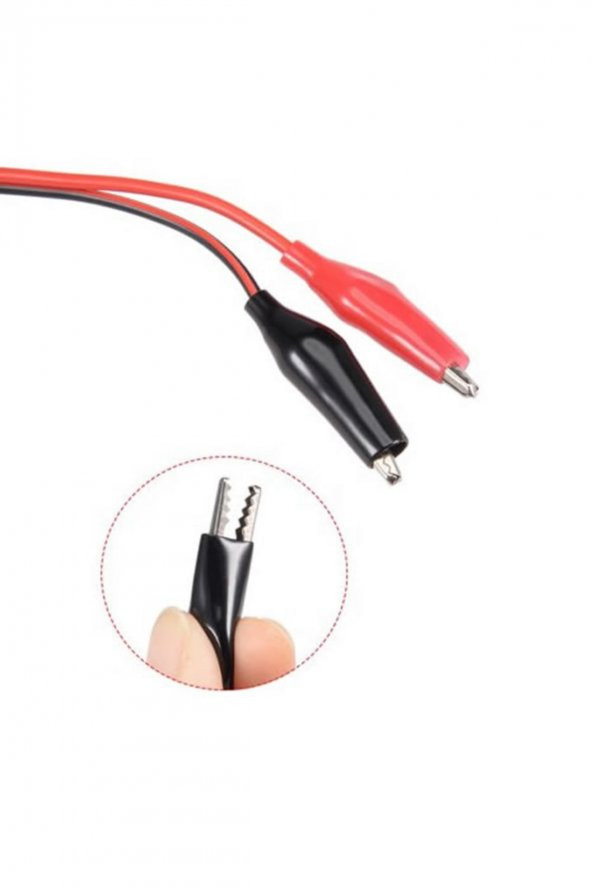 2.1mm Adaptör Krokodil Kablo Standart DC Dişi Güç Kaynağı Timsah - 8