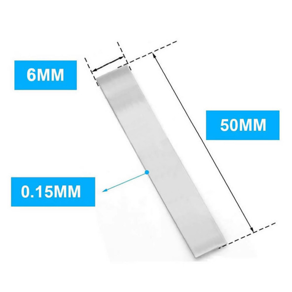 Nikel Tel 6mm x 50 mm  Lehimlenebilir Pil Bağlantı Teli 18650 Lio