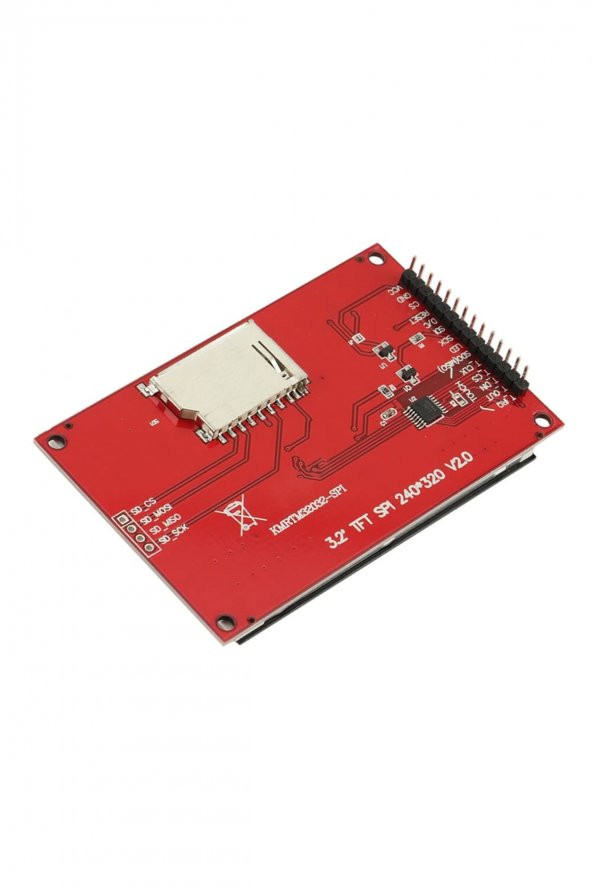 3.2 320x240 LCD TFT Modül  Dokunmatik  ILI9341 SPI Ekran SD Soket Touch Arduino Raspberry Pi - 3