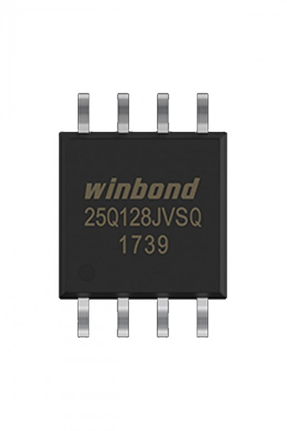 Winbond W25Q128JVSIQ 128M-bit Seri Flash 3.3V SPI  Hafıza Entegresi 65536 Sayfa Uniform 4KB