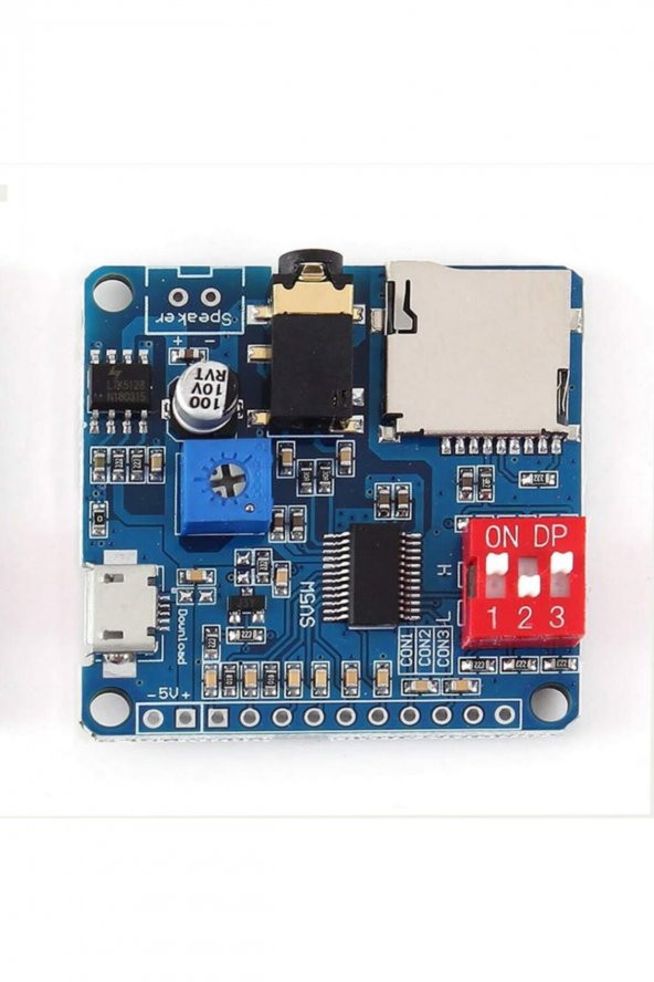 DY-SV5W MP3 Wav Ses Çalma Modülü  Class D Amfi 5W 4-8Ohm Hoparlör