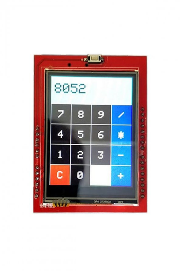 2.4 inch 320x240 TFT Lcd Shield + Resiztif Dokunmatik + MicroSD Soket Reset Butonu 18bit 262K Renk - 8