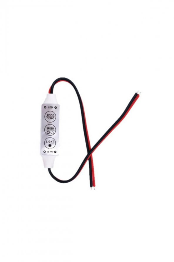DC 12-24V 3 Tuş Led Dimmer Hafızalı 12A 3 Modlu 5050 3528 5630 - 2