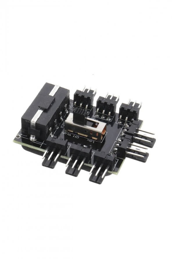 8 Port Fan Çoğaltıcı Hub Kartı IDE Güç Giriş Soketi Hız Kontrol - 2