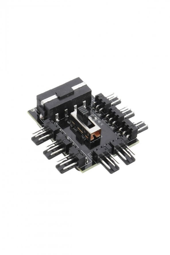 8 Port Fan Çoğaltıcı Hub Kartı IDE Güç Giriş Soketi Hız Kontrol - 3