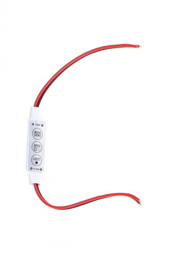 DC 12-24V 3 Tuş Led Dimmer Hafızalı 12A 3 Modlu 5050 3528 5630 - 8