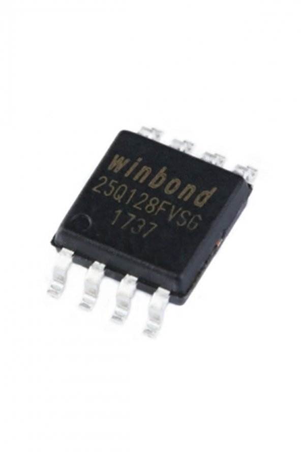 Winbond W25Q128JVSIQ 128M-bit Seri Flash 3.3V SPI  Hafıza Entegresi 65536 Sayfa Uniform 4KB - 5