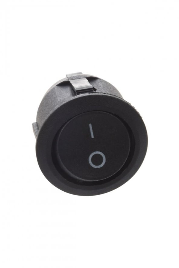 23mm Yuvarlak 2 Pin Anahtar Buton Kcd1 Siyah - Resim 7