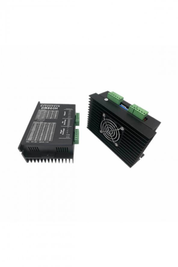 DM860H 2 Faz DC 110V 7,2A Step Motor Sürücü Fanlı Nema 23 34 4000 - 5