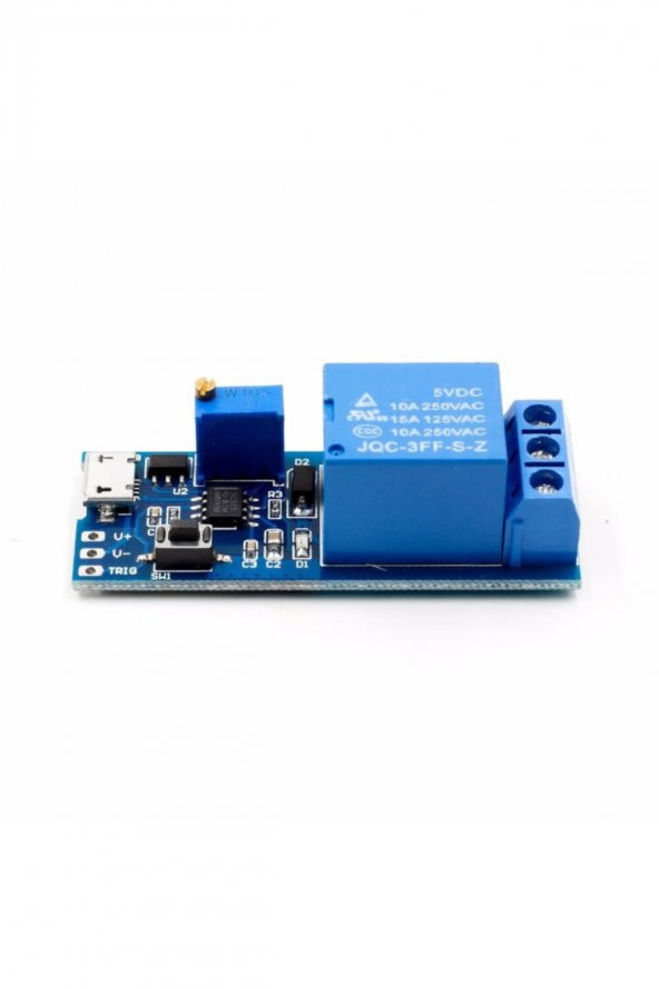 5V-30V Micro Usb Zaman Gecikme Röle Modülü 0-24sn Potansiyometre - 2