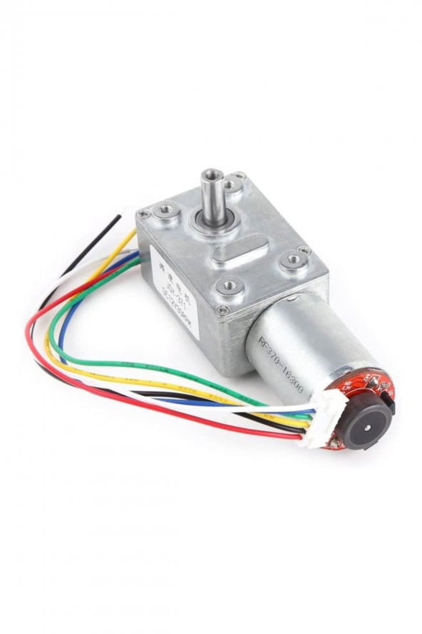 JGY-370B DC Motor 12V 30Rpm Enkoderli Redüktörlü Hız Okuyucu Disk