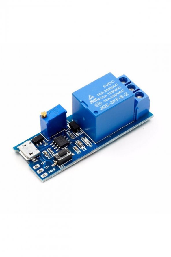 5V-30V Micro Usb Zaman Gecikme Röle Modülü 0-24sn Potansiyometre - 4