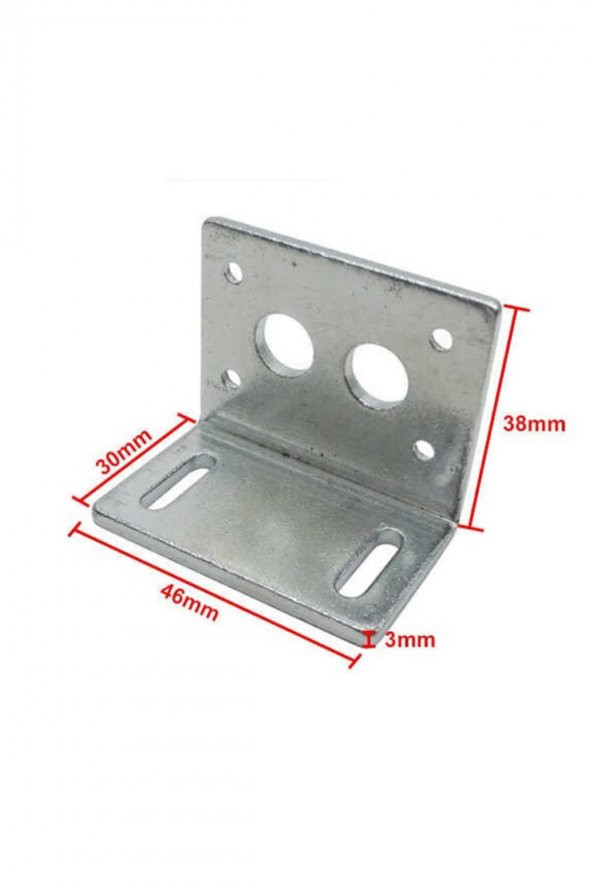 JGY370 DC Motor Montaj Parçası Bracket Motor Tutucu L Demir Parça - 3