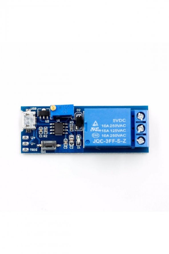 5V-30V Micro Usb Zaman Gecikme Röle Modülü 0-24sn Potansiyometre - 6