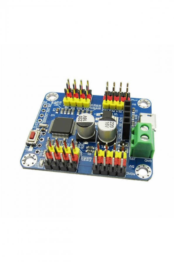 16 Kanal Servo Motor Kontrol Kartı Robot PWM Motor Sürücü USB TTL - 8