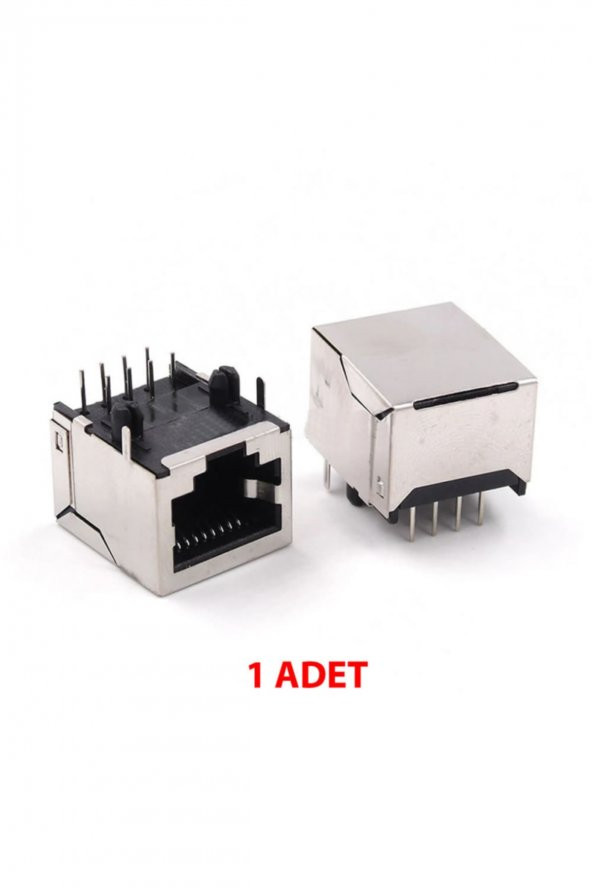8P8C Metal RJ45 Soket Ethernet Bağlantı Soketi 8 Pin Pcb Montaj
