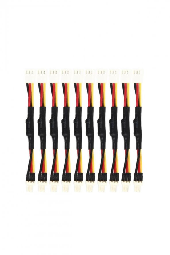 3 Pin Fan Kablosu Hız Yavaşlatıcı Dirençli 10cm Bilgisayar Cpu - 8