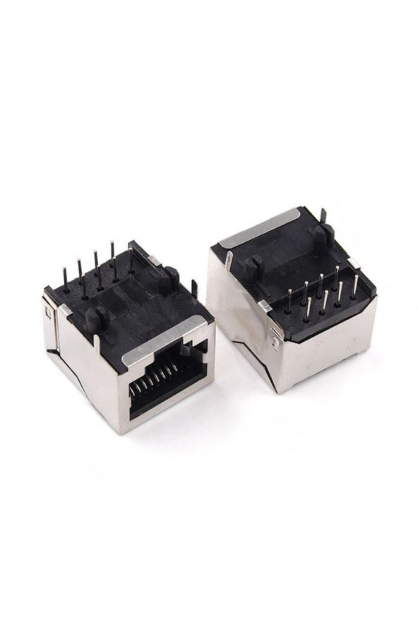 8P8C Metal RJ45 Soket Ethernet Bağlantı Soketi 8 Pin Pcb Montaj - 4