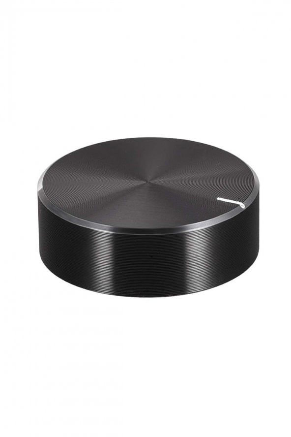 Alüminyum Pot Başlığı 30mm 6mm Tırtıklı Mil Siyah Metal Rotary Enkoder Potansiyometre Ses Kontrol
