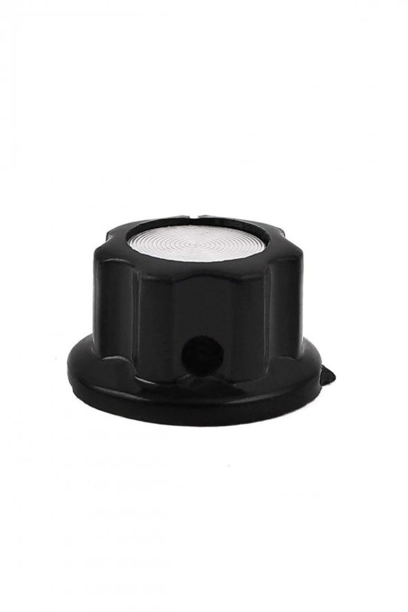 Plastik Pot Başlığı 16mm Siyah Gümüş Rotary Enkoder Ses Kontrol - 3