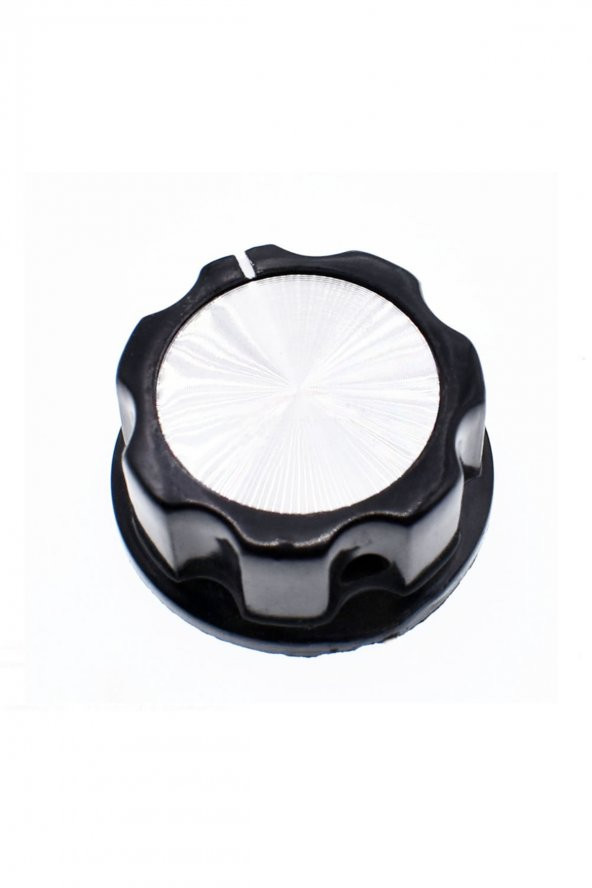 Plastik Pot Başlığı 16mm Siyah Gümüş Rotary Enkoder Ses Kontrol - 6