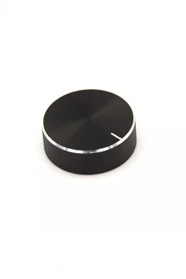 Alüminyum Pot Başlığı 30mm 6mm Tırtıklı Mil Siyah Metal Rotary Enkoder Potansiyometre Ses Kontrol - 6