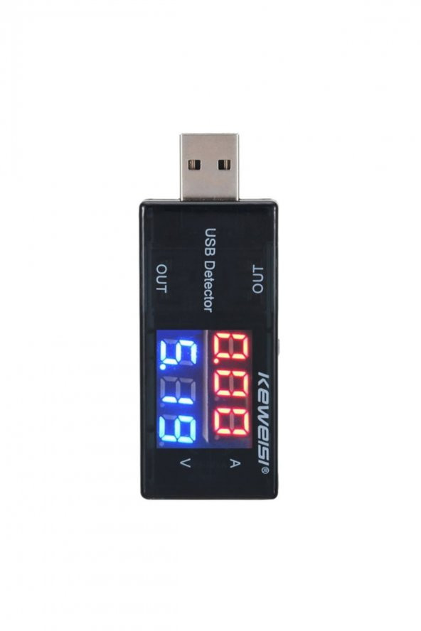 Çift Usb Çıkışlı Voltmetre Ampermetre Akım Voltaj İzleyici Şarj - 6