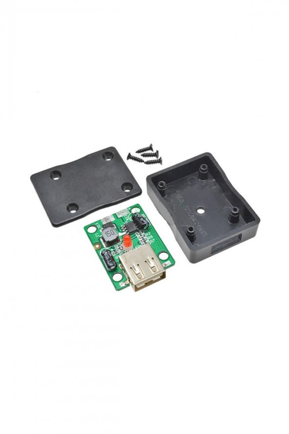 Solar Panel Kontrol Kartı USB 5V 2A + Kutu DC 6-20V to 5V 2A Voltaj Düşürücü Usb Çıkış Solar Panel - 2