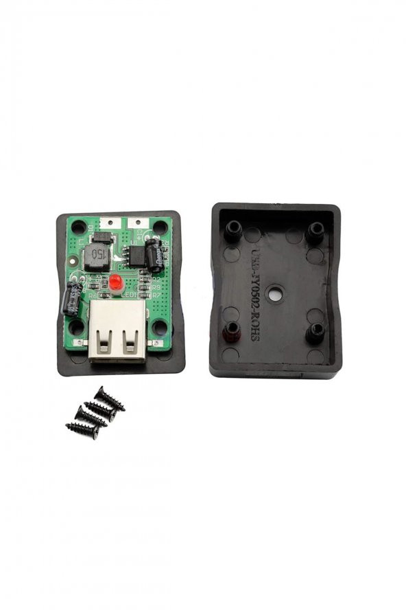 Solar Panel Kontrol Kartı USB 5V 2A + Kutu DC 6-20V to 5V 2A Voltaj Düşürücü Usb Çıkış Solar Panel - 7