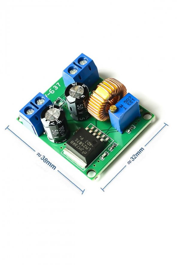 LM2587 Ayarlı Voltaj Yükseltici Modül 40V 5A  Step Up Boost Modül