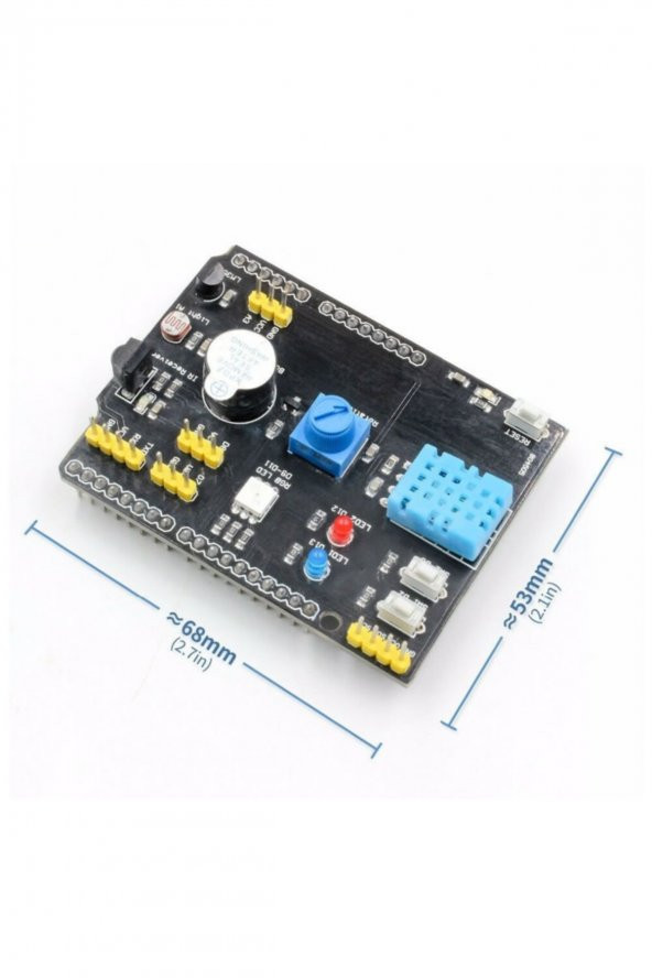Arduino Sensör Shield Çok Fonksiyonlu Sensör Kartı DHT11 LM35 Ldr - 1
