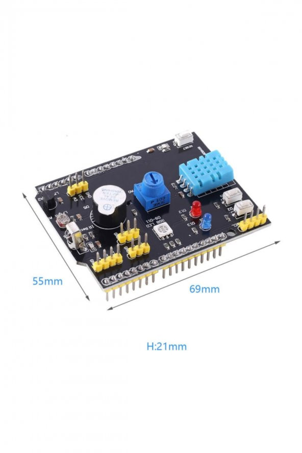 Arduino Sensör Shield Çok Fonksiyonlu Sensör Kartı DHT11 LM35 Ldr - 8