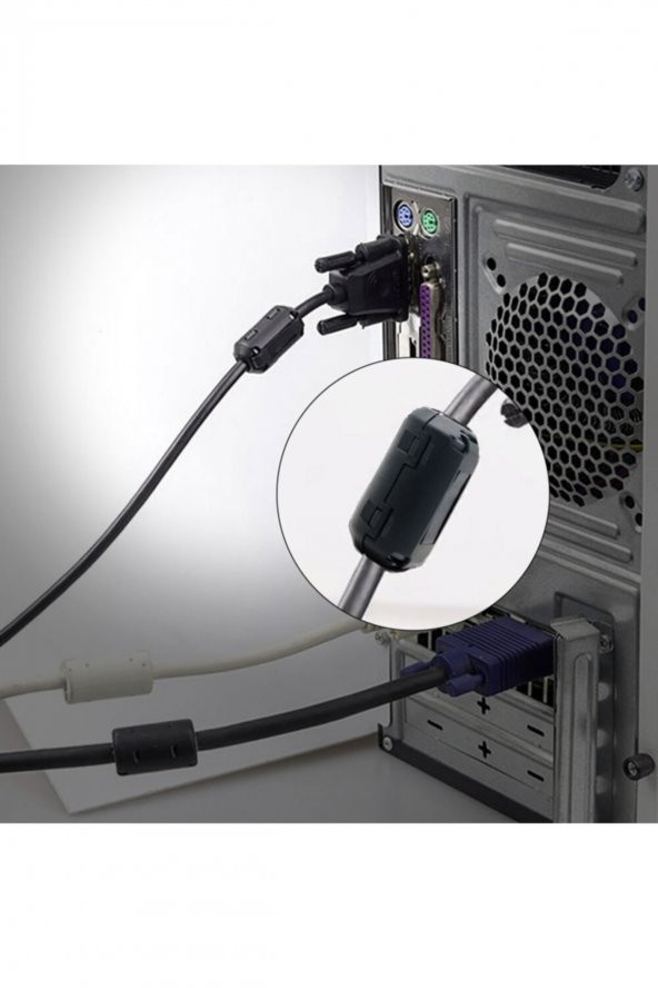 5mm Ferrit Halka Yüzük Filtre Kablo Gürültü Bastırıcı Azaltıcı - 6