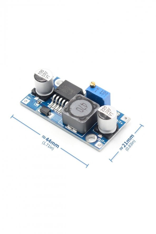 LM2596 35V 3A Güç Kaynağı Besleme Modülü Voltaj Düşürür Ayarlanabilir DC Çevirici - 4