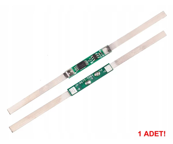 1S 3A Lityum Batarya BMS Koruma Kartı + Nikel Şerit - Resim 3