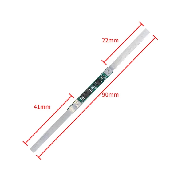 1S 3A Lityum Batarya BMS Koruma Kartı + Nikel Şerit - Resim 8