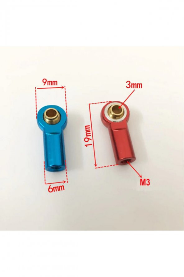 Metal M3 Bağlantı Parçası Alüminyum Metal Top Kafa Eklenti Çubuğu - 8