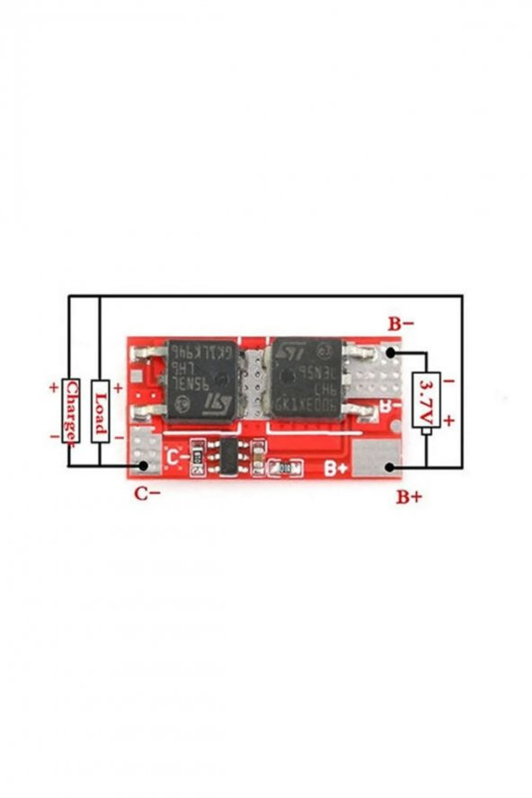 1S 10A BMS Lityum Pil Batarya Koruma Kartı 3.7V 18650 Lipo Li-ion - 5