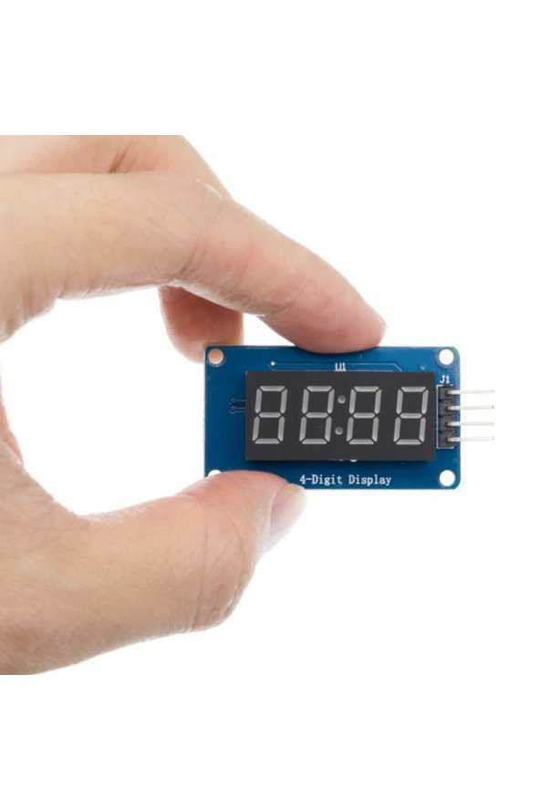 TM1637 4 Hane Bit Seri Kırmızı 7 Segment Ekran  0.36 İnch Saat IIC Dijital Gösterge Display Alarm - 2