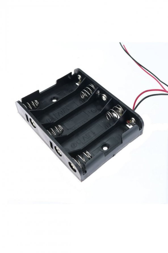 5li AA Kalem Pil Kutusu Yuvası 7.5V Kablolu Kalem Pil Tutucu - 4